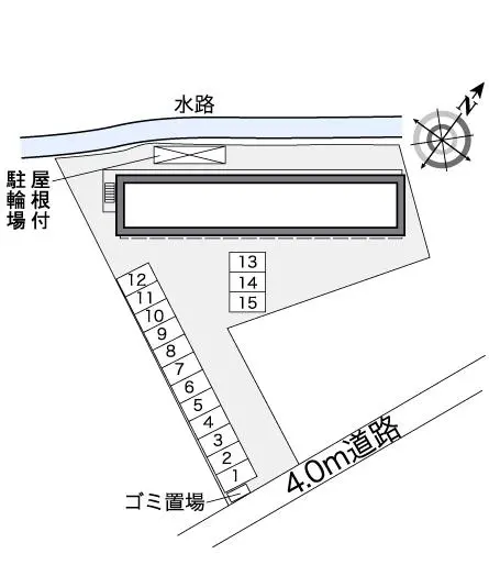 防府市新橋町 月極駐車場